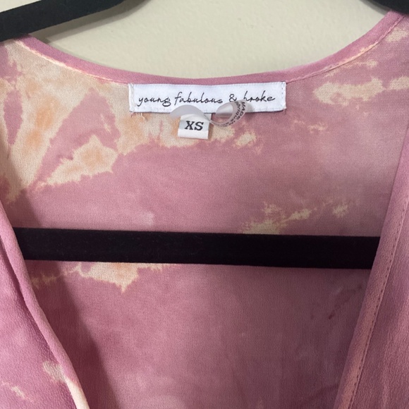 Young fabulous and broke 100% viscose dress XS - Picture 3 of 4